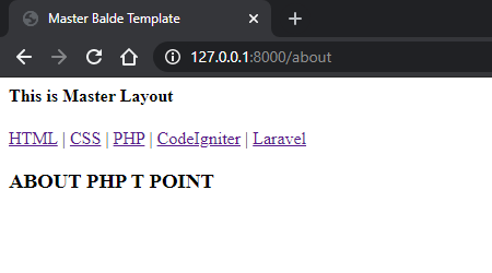 masterLayout in laravel