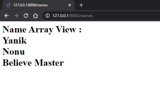 Display Data on View