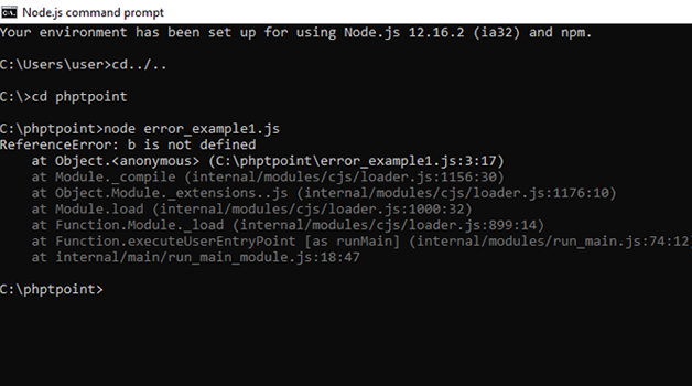 Node.js error